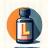 Icon of a generic bottle with a custom label, representing private label manufacturing